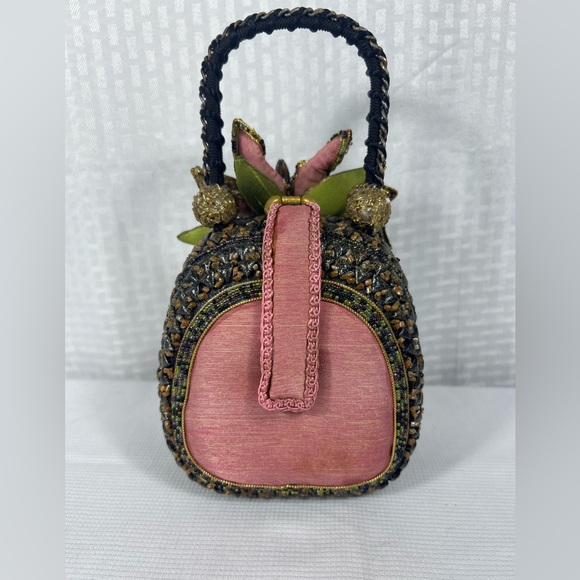 Mary Frances Beaded Floral Mini Handbag Purse - Picture 2 of 12